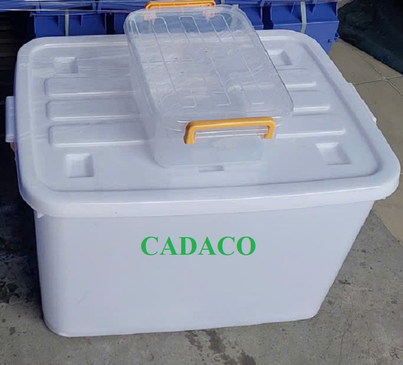 Thùng nhựa vuông có nắp