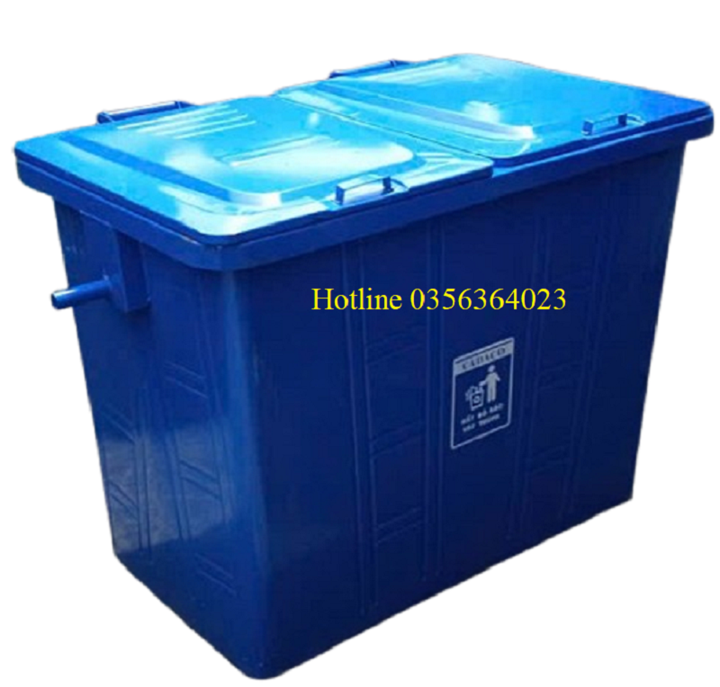Thùng rác thép 660 lit