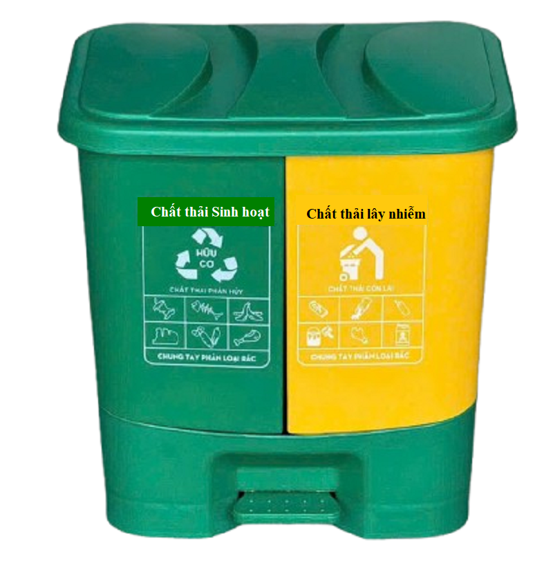 Thùng rác đạp chân 40L